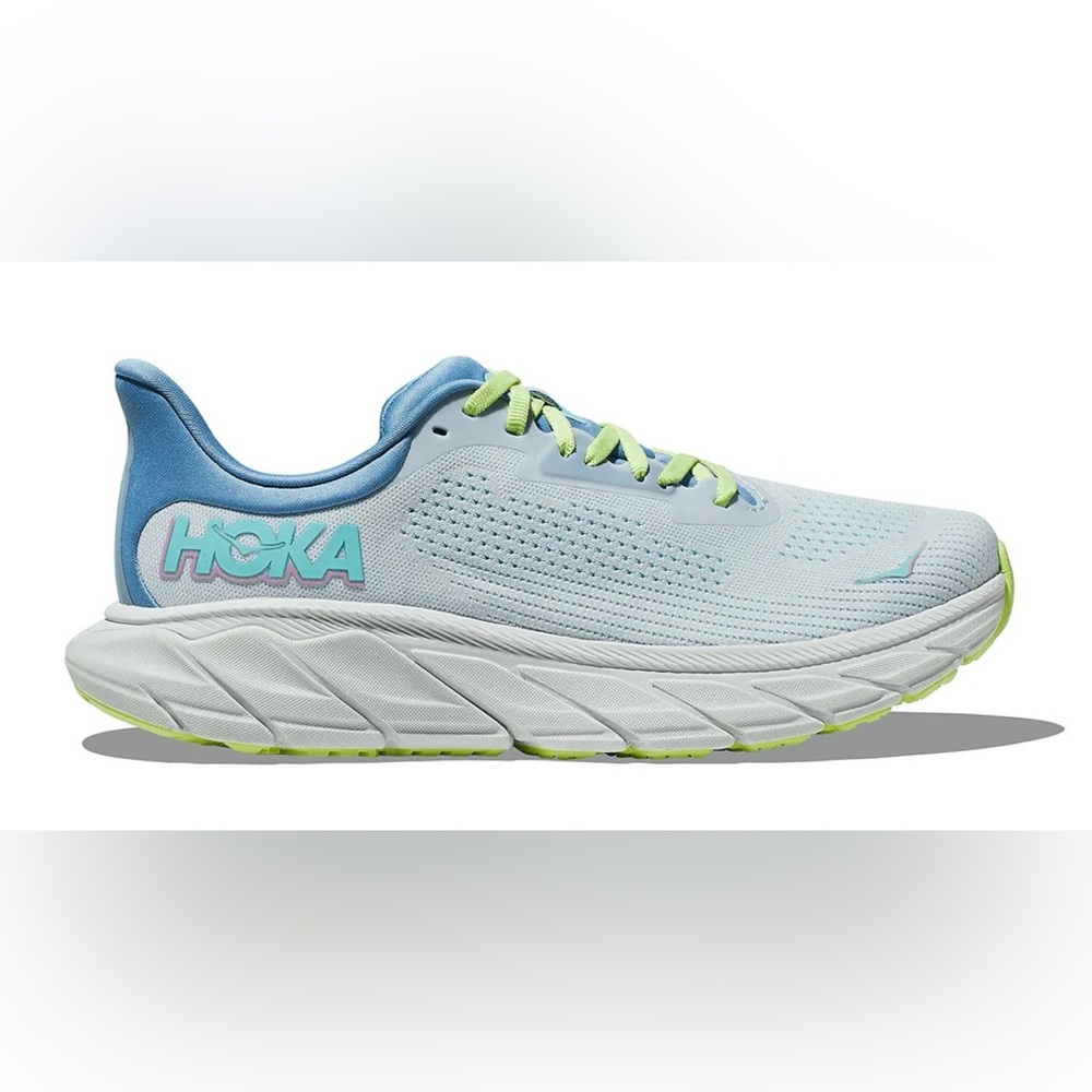 Hoka Women's Light Blue, Aqua & Lime Running Shoes